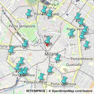 Mappa Via Clerici, 20121 Milano MI, Italia (1.472)