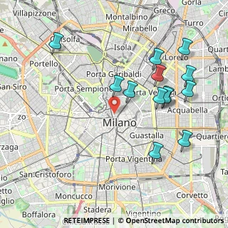Mappa Via Clerici, 20121 Milano MI, Italia (2.13769)