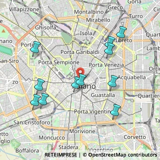 Mappa Via Clerici, 20121 Milano MI, Italia (2.13545)