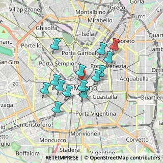 Mappa Via Clerici, 20121 Milano MI, Italia (1.42)