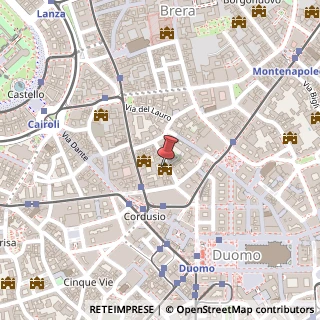Mappa Via Clerici, 5, 20121 Milano, Milano (Lombardia)