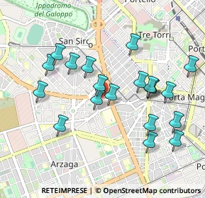Mappa Via Rubens, 20158 Milano MI, Italia (0.9535)