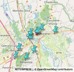 Mappa Via Campo Sportivo, 10015 Ivrea TO, Italia (1.46182)