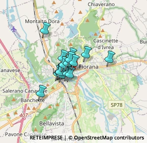 Mappa Via Campo Sportivo, 10015 Ivrea TO, Italia (0.96529)