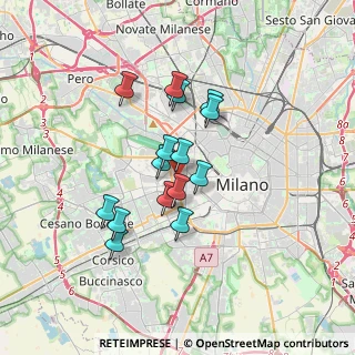 Mappa De Angeli, 20146 Milano MI, Italia (2.69667)