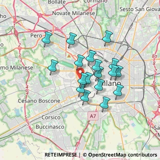 Mappa De Angeli, 20146 Milano MI, Italia (2.80222)