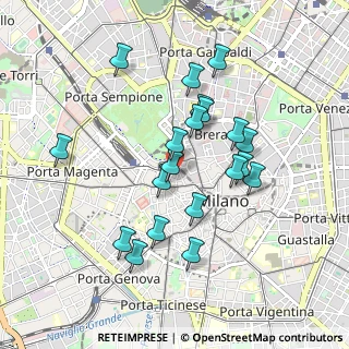 Mappa Via Porlezza, 20123 Milano MI, Italia (0.845)