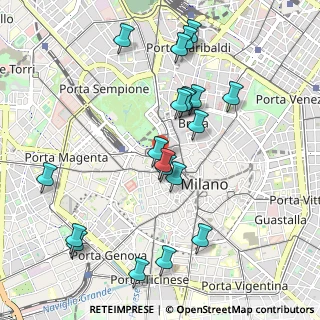 Mappa Via Porlezza, 20123 Milano MI, Italia (1.045)