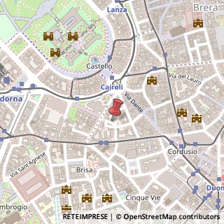 Mappa Via Porlezza, 12, 20123 Milano, Milano (Lombardia)