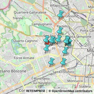 Mappa Via Rembrandt, 20147 Milano MI, Italia (1.39714)