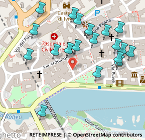 Mappa Via Pietro Luca, 10015 Ivrea TO, Italia (0.1335)