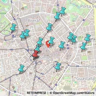 Mappa Via Ulrico Hoepli, 20121 Milano MI, Italia (0.5115)