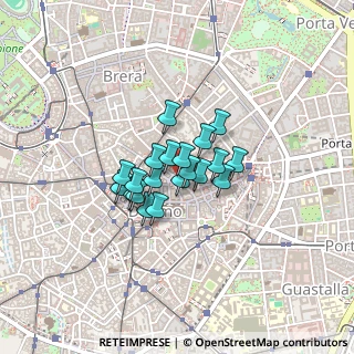 Mappa Via Ulrico Hoepli, 20121 Milano MI, Italia (0.2445)