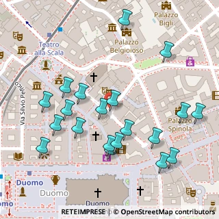 Mappa Via Agnello, 20121 Milano MI, Italia (0.137)