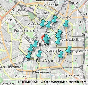 Mappa Via Ulrico Hoepli, 20121 Milano MI, Italia (1.455)