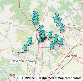 Mappa Via dei Patrioti, 10015 Ivrea TO, Italia (8.818)