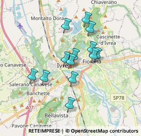 Mappa Via dei Patrioti, 10015 Ivrea TO, Italia (1.42462)