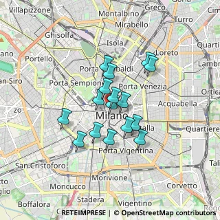 Mappa Via Tommaso Grossi, 20121 Milano MI, Italia (1.22875)