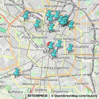 Mappa Via Silvio Pellico, 20121 Milano MI, Italia (2.10667)