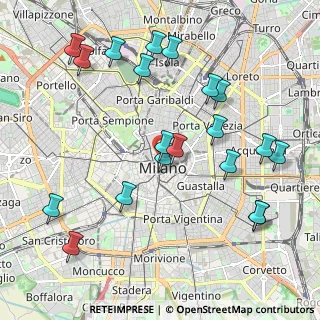 Mappa Via Tommaso Grossi, 20121 Milano MI, Italia (2.2775)