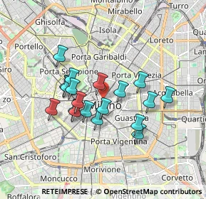 Mappa Via Silvio Pellico, 20121 Milano MI, Italia (1.44053)