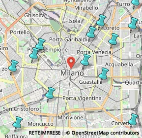 Mappa Via Tommaso Grossi, 20121 Milano MI, Italia (2.88429)