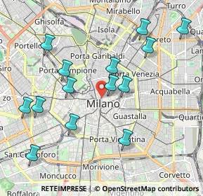Mappa Via Tommaso Grossi, 20121 Milano MI, Italia (2.12643)