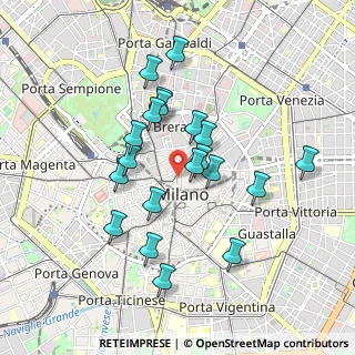 Mappa Via Tommaso Grossi, 20121 Milano MI, Italia (0.816)