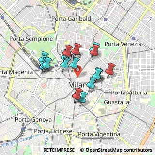 Mappa Via Tommaso Grossi, 20121 Milano MI, Italia (0.6825)