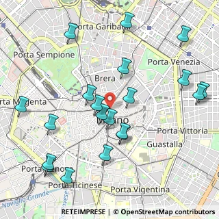 Mappa Via Silvio Pellico, 20121 Milano MI, Italia (1.1685)