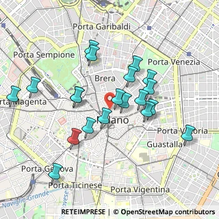 Mappa Via Tommaso Grossi, 20121 Milano MI, Italia (0.892)