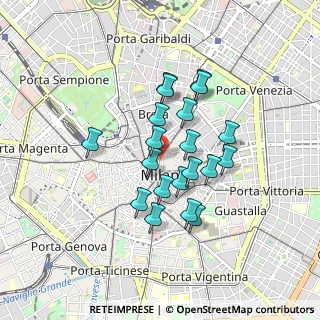 Mappa Via Silvio Pellico, 20121 Milano MI, Italia (0.699)