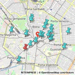 Mappa Via Silvio Pellico, 20121 Milano MI, Italia (0.88)