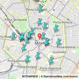 Mappa Via Silvio Pellico, 20121 Milano MI, Italia (0.9155)