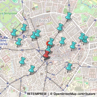 Mappa Via Tommaso Grossi, 20121 Milano MI, Italia (0.48)