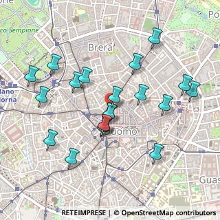 Mappa Via Silvio Pellico, 20121 Milano MI, Italia (0.48)
