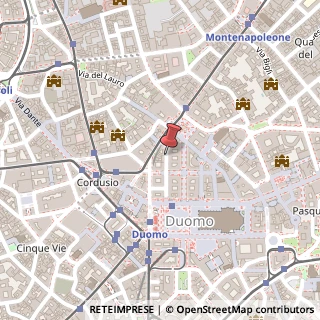 Mappa Via Pellico Silvio, 12, 20121 Milano, Milano (Lombardia)