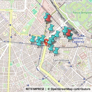 Mappa Corso Vercelli, 20123 Milano MI, Italia (0.346)