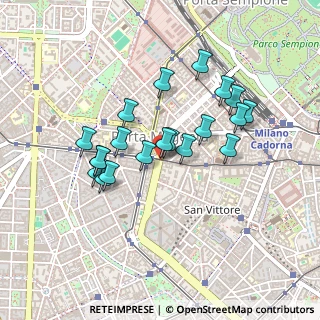 Mappa Corso Vercelli, 20123 Milano MI, Italia (0.3825)