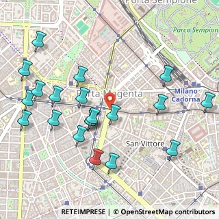 Mappa Corso Vercelli, 20123 Milano MI, Italia (0.584)