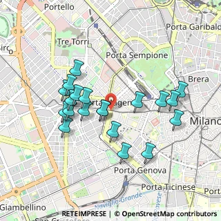 Mappa Corso Vercelli, 20123 Milano MI, Italia (0.8565)