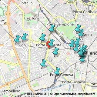 Mappa Corso Vercelli, 20123 Milano MI, Italia (1.1485)