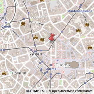 Mappa Via Santa Margherita, 7, 20121 Milano, Milano (Lombardia)