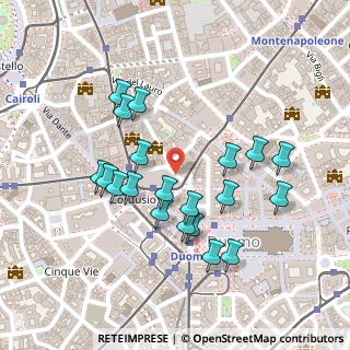 Mappa Via Santa Margherita, 20121 Milano MI, Italia (0.223)