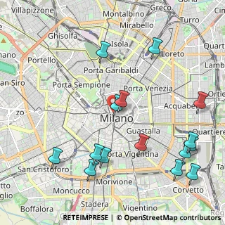 Mappa Via Santa Margherita, 20121 Milano MI, Italia (2.522)