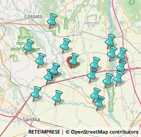 Mappa Via Vallone, 13040 Balocco VC, Italia (7.78)