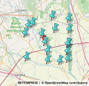 Mappa Via Vallone, 13040 Balocco VC, Italia (7.22471)