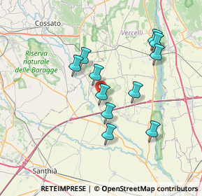 Mappa Via Vallone, 13040 Balocco VC, Italia (6.45182)