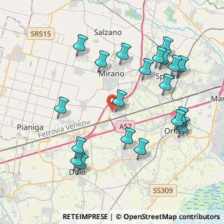 Mappa Via Salvo D'Acquisto, 30034 Mira VE, Italia (4.4085)