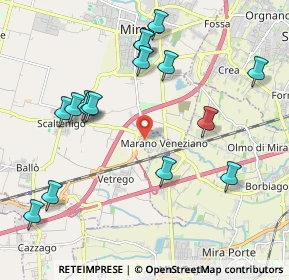 Mappa Via Salvo D'Acquisto, 30034 Mira VE, Italia (2.22125)